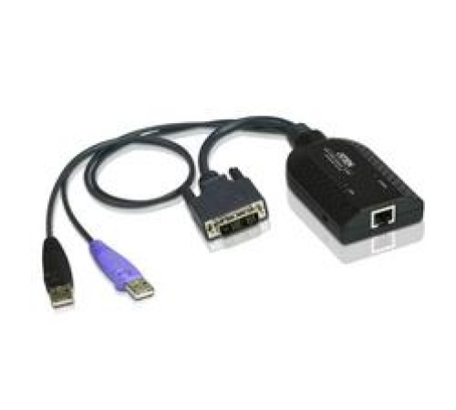 Кабель адаптер ATEN USB DVI Virtual Media KVM Adapter with Smart Card Support