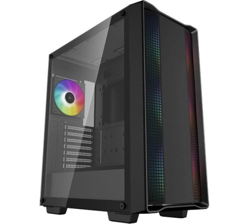 корпус Deepcool CC560 ARGB V2 без БП, боковое окно (закаленное стекло), 3x120мм ARGB LED вентилятор спереди и 1x120мм ARGB LED вентилятор сзади, черный, ATX (R-CC560-BKTAA4-G-2)