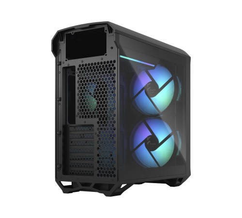 Корпус ПК без блока питания/ Case Fractal Design Torrent Compact RGB TG Light Tint, Midi-Tower, 2x180mm RGB, 2xUSB-A 3.2 + 1xUSB 3.2 Type-C E-ATX, SSI-CEB, ATX, mATX, mITX Black
