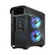 Корпус ПК без блока питания/ Case Fractal Design Torrent Compact RGB TG Light Tint, Midi-Tower, 2x180mm RGB, 2xUSB-A 3.2 + 1xUSB 3.2 Type-C E-ATX, SSI-CEB, ATX, mATX, mITX Black