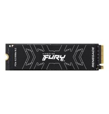 Твердотельный накопитель/ Kingston SSD Fury Renegade, 2000GB, M.2(22x80mm), NVMe, PCIe 4.0 x4, 3D TLC, R/W 7300/7000MB/s, IOPs 1 000 000/1 000 000, DRAM buffer 2048MB, TBW 2000, DWPD 0.55, with Heat Spreader (60 мес)