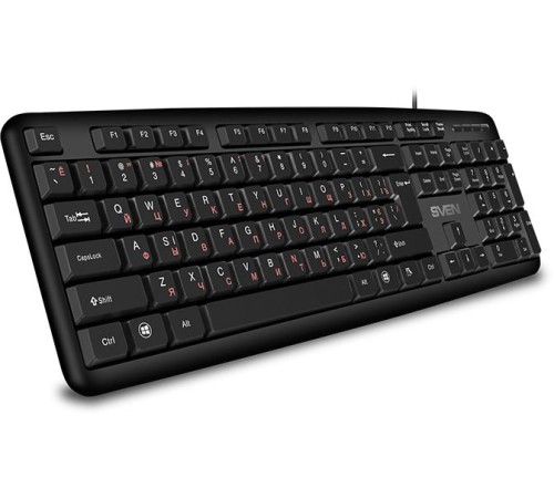 Клавиатура SVEN KB-S230 чёрная (104кл, каб. 2м)