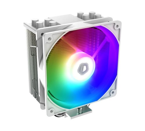 Кулер для процессора ID-COOLING SE-214-XT ARGB WHITE LGA1700/1200/115X/AM4 (16шт/кор, TDP 180W, PWM, 4 тепл.трубки прямого контакта, FAN 120mm, Addressable RGB LED, белый) RET