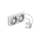 Водяное охлаждение для процессора/ Water Cooling System SAMA L40 White (240mm, White, ARGB/ Fans: 2x120mm, 82.79CFM, 29dBA, 2000RPM/ Pump height 52mm, 29dBA, 2500RPM, Rad thickness 27mm/ S: 1851, 1700, 1200, 20XX, 115X, AM5, AM4)