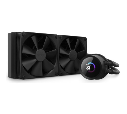 Система жидкостного охлаждения для ПК/ Water Cooling System NZXT Kraken 240 (250W, 240mm, LED temp., Black/ Fans: 2x120mm, 78.02CFM, 30.6dBA, 1800RPM/ Pump height 55.97mm, 2800RPM, Rad thickness 30mm/ S: 1851, 1700, 1200, 115X, AM5, AM4) Система жидкостного охлаждения для ПК/ Water Cooling System NZXT Kraken 240 (250W, 240mm, LED temp., Black/ Fans: 2x120mm, 78.02CFM, 30.6dBA, 1800RPM/ Pump height 55.97mm, 2800RPM, Rad thickness 30mm/ S: 1851, 1700, 1200, 115X, AM5, AM4)
