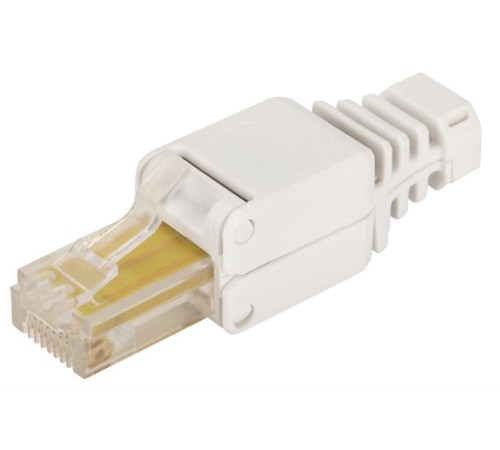 Полевой коннектор RJ-45 8P8C, неэкранированный, категории 5E Полевой коннектор RJ-45 8P8C, неэкранированный, категории 5E