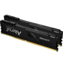 Оперативная память Kingston 16GB 3200MHz DDR4 CL16 DIMM (Kit of 2) FURY Beast Black