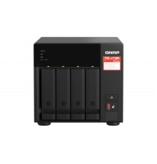 Сетевое хранилище без дисков/ SMB QNAP TS-473A-8G NAS, 4-tray w/o HDD, 2xM.2 SSD Slot. Quad-сore AMD Ryzen Embedded V1500B 2.2 GHz, 8GB DDR4 (1 x 8GB) up to 64GB (2 x 32GB), 2x 2.5 Gigabit LAN