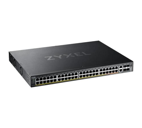 Коммутатор/ Zyxel XGS2220-54FP L3 Access switch, rack 19", 48xRJ-45: 1G PoE+ (8 of them PoE++), 2xRJ-45: 1/2.5/5/10G PoE++, 4xSFP+, 960W PoE budget, standalone/cloud management