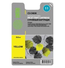 -/ Картридж струйный Cactus CS-C4838 №11 желтый (29мл) для HP BIJ 1000/1100/1200/2200/2300/2600/2800