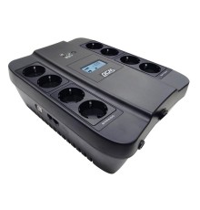 Источник бесперебойного питания Powercom Back-UPS SPIDER, Line-Interactive, LCD, AVR, 1100VA/605W, 8xSchuko outlets (4 surge & 4 batt), black (1138694)