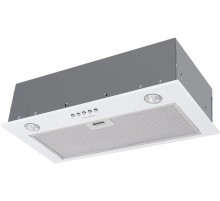 ВЫТЯЖКА MAUNFELD CROSBY SINGL 60 WHITE/ Полновстраиваемая, 60см, 850 м3, кнопочное управление, LED, площадь кухни до 30м2, опция: угольный фильтр CF140C-2шт, белая