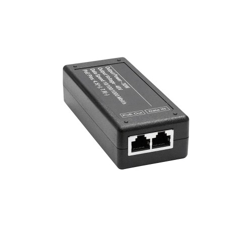 PoE-инжектор Gigabit Ethernet/ PoE-инжектор Gigabit Ethernet на 1 порт, мощностью до 30W. Совместим с оборудованием PoE IEEE 802.3af/at (без автоматического определения PoE) Мощность PoE на порт - до 30W. Напряжение PoE - 48V(конт. 1,2(+), 3,6(-)). Порты: PoE-инжектор Gigabit Ethernet/ PoE-инжектор Gigabit Ethernet на 1 порт, мощностью до 30W. Совместим с оборудованием PoE IEEE 802.3af/at (без автоматического определения PoE) Мощность PoE на порт - до 30W. Напряжение PoE - 48V(конт. 1,2(+), 3,6(-)). Порты: