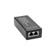 PoE-инжектор Gigabit Ethernet/ PoE-инжектор Gigabit Ethernet на 1 порт, мощностью до 30W. Совместим с оборудованием PoE IEEE 802.3af/at (без автоматического определения PoE) Мощность PoE на порт - до 30W. Напряжение PoE - 48V(конт. 1,2(+), 3,6(-)). Порты: