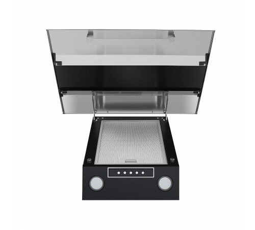 ВЫТЯЖКА MAUNFELD/ Кухонная вытяжка BRIDGE 60 INOX Glass Black , Тип: подвесная, Цвет: нержавеющая сталь/черное стекло, Управление: кнопочное, Ширина, мм: 600, Полная потребляемая мощность, Вт: 190 Количество скоростей: 3 Максимальная производительность, м