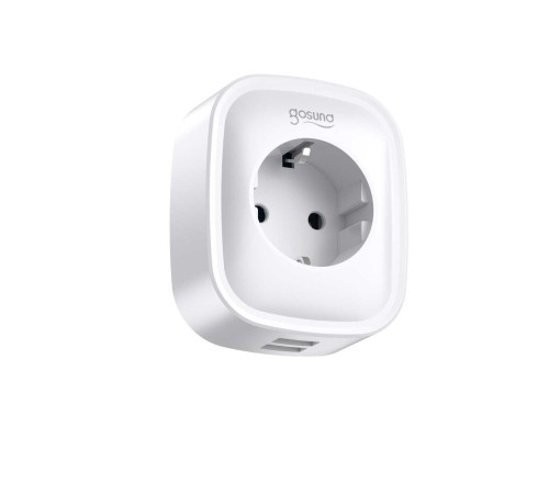 Умная розетка Gosund Smart plug 2 USB outlet, total 2.1A, белая (Мятая упаковка) Умная розетка Gosund Smart plug 2 USB outlet, total 2.1A, белая (Мятая упаковка)
