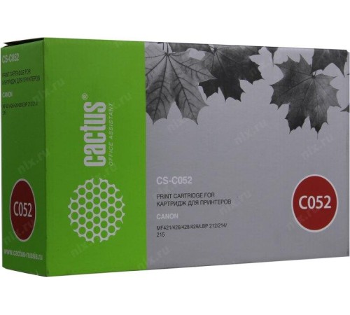 -/ Картридж лазерный Cactus CS-C052 Cartridge 052 черный (3100стр.) для Canon Canon MF421/426/428/429/L