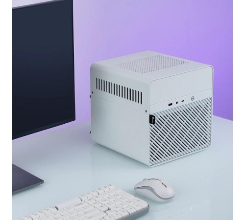 Корпус без блока питания/ Case JONSBO N2, Mini-Tower, 1x120mm, 1xUSB-A 3.0 + 1xUSB-C 3.2, SFX PSU Support, mITX White Корпус без блока питания/ Case JONSBO N2, Mini-Tower, 1x120mm, 1xUSB-A 3.0 + 1xUSB-C 3.2, SFX PSU Support, mITX White