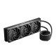 Водяное охлаждение для процессора/ Water Cooling System SAMA Q60 Black (360mm, LED temp., Black, ARGB/ Fans: 3x120mm, 86CFM, 30dBA, 2600RPM/ Pump height 64mm, 30dBA, 2800RPM, Rad thickness 27mm/ S: 1851, 1700, 1200, 20XX, 115X, AM5, AM4)
