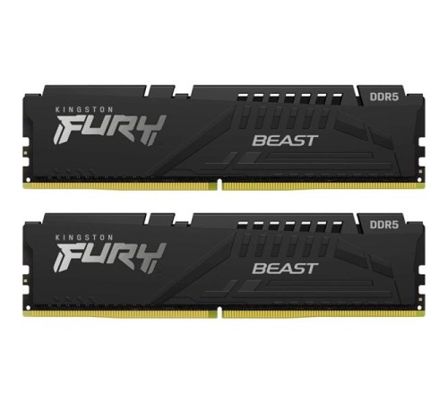 Оперативная память Kingston 32GB 6000MT/s DDR5 CL30 DIMM kit (2x16GB) FURY Beast XMP