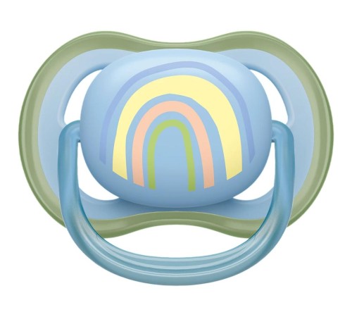 Пустышка ultra air, радуга, 0-6 мес., 1 шт.