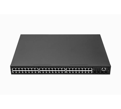 Управляемый (L2+) коммутатор Gigabit Ethernet/ Управляемый (L2+) коммутатор Gigabit Ethernet на 48 RJ45 + 4 x GE SFP порта. Порты: 48 x GE (10/100/1000Base-T) + 4 x GE SFP (1000Base-X), Консольный порт; Уровень управления L2 (Full managed); Поддержка Jumb