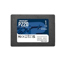 Твердотельный накопитель Patriot SSD P220 1TB SATA3 2.5" R550/W500 TBW 480TB 3D NAND