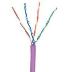 Кабель Кабель TWT UTP, 4 пары, Кат.5e, нг(А)-LS, IEC 60332-3, 305 метров, фиолетовый