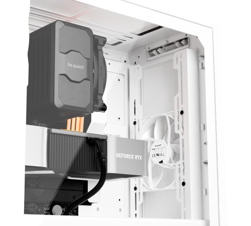 Корпус ПК без блока питания/ Case be quiet! PURE BASE 501 Airflow Window, Midi-Tower, TG, 2x140mm, 2xUSB-A 3.2, 1xUSB 3.2 Type-C, ATX, mATX, mITX White
