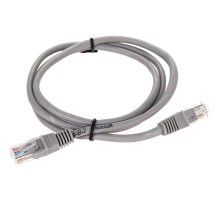 Патчкорд/ Патчкорд литой "Telecom" UTP кат.5е 1,0м серый