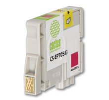 -/ Картридж струйный Cactus CS-EPT0553 T0553 пурпурный (10мл) для Epson Stylus RX520/Stylus Photo R240