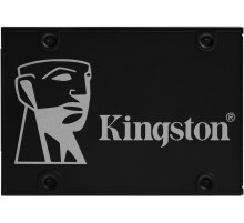 Твердотельный накопитель/ Kingston SSD KC600, 256GB, 2.5" 7mm, SATA3, 3D TLC, R/W 550/500MB/s, IOPs 90 000/80 000, DRAM buffer 256MB, TBW 150, DWPD 0.32 (12 мес)