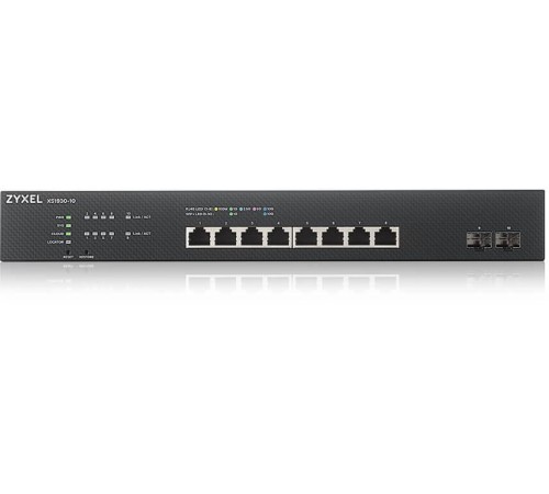 Коммутатор/ ZYXEL Hybrid Smart Switch ZYXEL NebulaFlex XS1930-10, rack 19 ", 8xRJ-45: 1 / 2.5 / 5 / 10G, 2xSFP +, standalone / cloud management