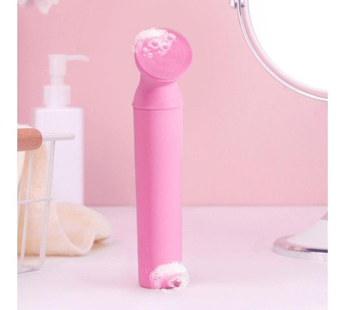 Вибромассажер для лица Fittop L-Clean, розовый