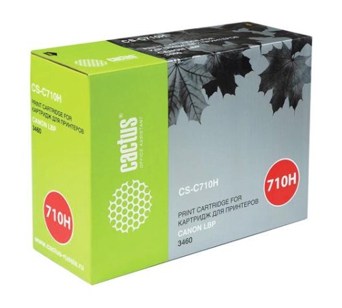 -/ Картридж лазерный Cactus CS-C710H 710H черный (12000стр.) для Canon LBP 3460