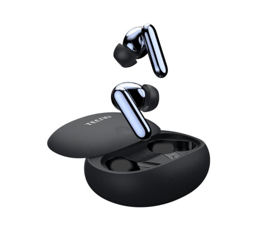 Tecno Беспроводные Bluetooth наушники TU01 серый/grey Tecno Беспроводные Bluetooth наушники TU01 серый/grey