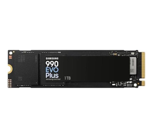 Твердотельный накопитель SSD M.2 (PCI-E NVMe 2.0 Gen 4.0 x4) 1Tb Samsung 990 EVO plus (R7250/W6300MB/s) 1year