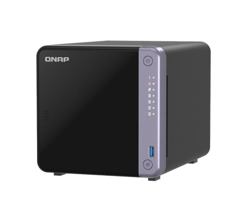 Сетевое хранилище без дисков/ SMB QNAP TS-432X-4G 4-bay 3.5" desktop NAS, AL524 4C 2.0GHz, 4GB DDR4 RAM (max 16GB), 1 x 10GbE SFP+, 2 x 2.5GbE, 1 x PCIe Gen3, 2 x USB 3.2 Gen1