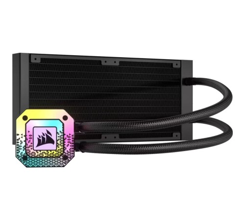 Система жидкостного охлаждения/ Water Cooling System Corsair iCUE H100i ELITE CAPELLIX XT (240mm, Black, RGB/ Fans: 2x120mm, 65.57CFM, 34.1dBA, 2100RPM/ S: 1851, 1700, 1200, 115x, 2011, 2066, AM5, AM4) Система жидкостного охлаждения/ Water Cooling System Corsair iCUE H100i ELITE CAPELLIX XT (240mm, Black, RGB/ Fans: 2x120mm, 65.57CFM, 34.1dBA, 2100RPM/ S: 1851, 1700, 1200, 115x, 2011, 2066, AM5, AM4)