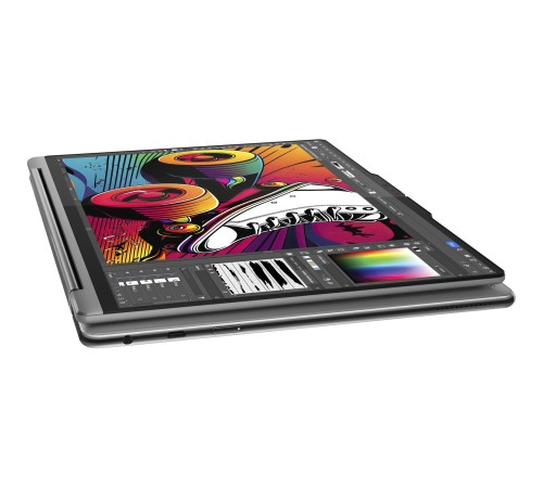 Ноутбук/ Lenovo Yoga 9 2-in-1 14IMH9 14"(3840x2400 OLED)/Touch/Intel Core Ultra 7 155H(1.4Ghz)/32768Mb/1024SSDGb/noDVD/Int:Intel Arc graphics/Cam/BT/WiFi/75WHr/war 1y/1.32kg/luna grey/Win11Home + 65W, Pen, RU kbd