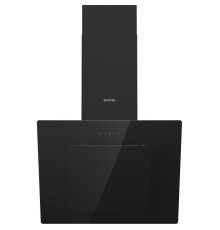Вытяжка GORENJE/ Тип каминная наклонная,60см, сенсорное управление, мощность 782 куб.м, черная