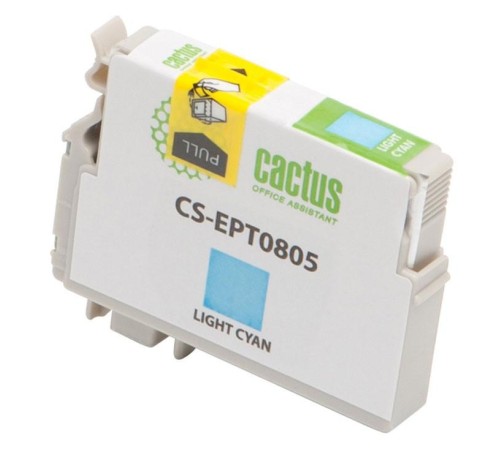 -/ Картридж струйный Cactus CS-EPT0805 T0805 светло-голубой (11.4мл) для Epson Stylus Photo P50/PX650/P