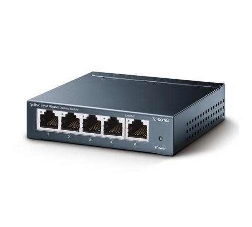 коммутатор TP-Link TL-SG105, 5-Port Gigabit Desktop Switch