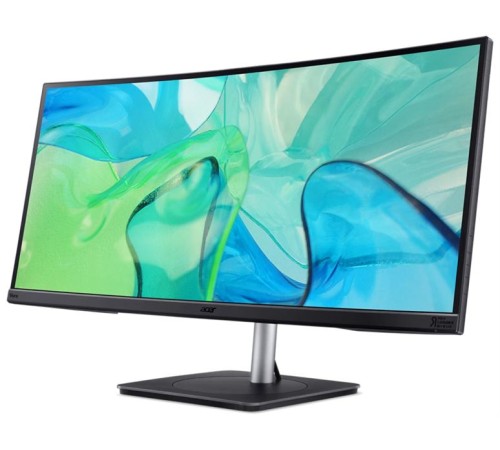 Монитор 34'' ACER Vero CB343CURbemiiphuzx, ZeroFrame,Curved 3800R Black,21:9,IPS,3440x1440,4ms,300cd,60Hz,2xHDMI(2.0)+1xDP(1.2)+1xType-C(90W)+Audio out+USB3.2x2(Gen2)+USB 3.2x1(Gen1)+USB-B(2up 3down)