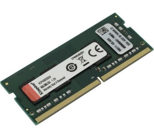 Память оперативная/ Kingston 8GB DDR4 3200MHz Single Rank SODIMM