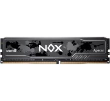 Оперативная память Apacer  DDR5  16GB  5600MHz DIMM NOX Black Gaming Memory (PC5-44800) CL40 1.25V (Retail) 2048*8  Heat Sink (Retail) 3 years (AH5U16G56C522MBAA-1)