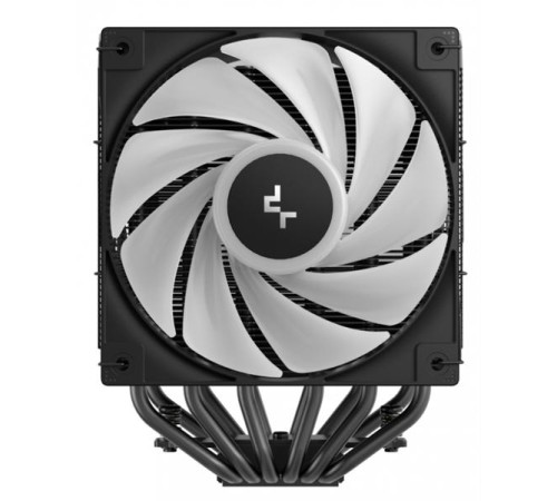 Кулер для процессора DEEPCOOL AG620 BK ARGB V2 LGA20XX/1700/1200/115X/AM5/AM4 (9шт/кор, TDP 260W, PWM, ARGB DUAL Fan 120mm, 6 тепл. трубок, черный) RET (R-AG620-BKAMMN-GJD)