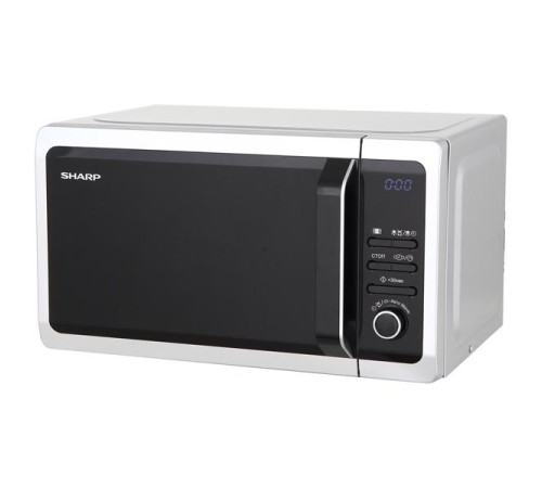 Микроволновая печь Sharp/ 20 л, 800 Вт, эмаль, серебристый Микроволновая печь Sharp/ 20 л, 800 Вт, эмаль, серебристый