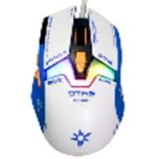 Мышь игровая проводная Dareu A980 White-Blue