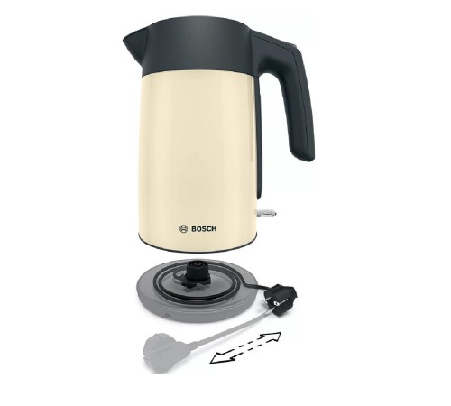 Чайник BOSCH/ Цвет: бежевый, 2400 Ватт, скрытый нагр.элемент, 1.7 л Чайник BOSCH/ Цвет: бежевый, 2400 Ватт, скрытый нагр.элемент, 1.7 л